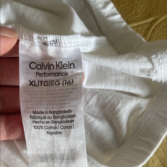 Calvin Klein White Muscle Tee - Picture 4 of 5